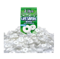 Life Savers Wint O Green Mints in a bag, ideal for stocking up.