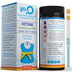 life2O DoubleCheck ketone strip pack for reliable urine testing