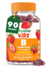 Lifeable B Complex Kids strawberry gummy bottle for energy support.