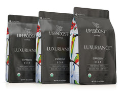 Lifeboost Organic Espresso Whole Bean Pack with rich aroma and clean flavor potential