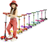 Lifemaster Kids Scooter with LED wheel lights for nighttime visibility and fun.
