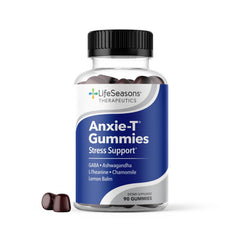 LifeSeasons Anxie-T bottle close-up showing mood support.