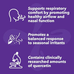 LifeSeasons Breathe-X ingredients with quercetin and bromelain for respiratory support