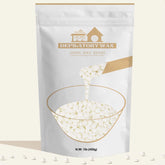Lifestance Pearl White Wax Beads 1lb close-up, smooth texture for sensitive skin.