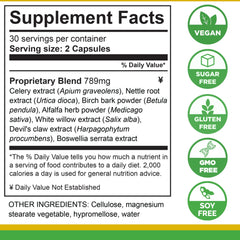 Life Tones herbal blend label shows birch, alfalfa, and devil's claw ingredients