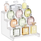 Lifewit perfume organizer assembly on a vanity showing tool-free setup