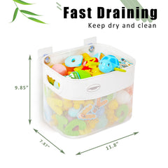 Ligereza Quick Scoop open-top design enables quick toy placement.