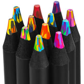 LIGETON rainbow pencils 12-set close-up showing colorful cores for vibrant shading