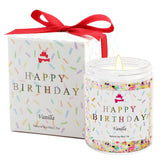 LIHOME Happy Birthday Candle vanilla aroma in a jar, perfect for celebrations.