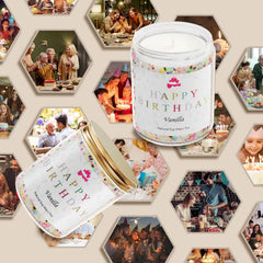 LIHOME Natural soy wax with lead-free wick delivers clean, even burn.