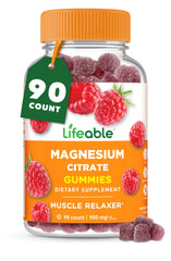 Lija Lifeable Magnesium Gummies bottle front showing raspberry flavor for daily use
