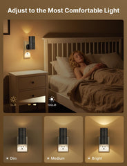 Likelgn warm 3000K glow night light, gentle nighttime visibility.