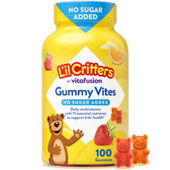 Lil Critters Gummy Vites bottle front, kid-friendly daily multivitamin.