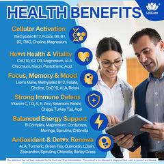LILICARE CoQ10 gummy close-up highlights energy-support nutrients.
