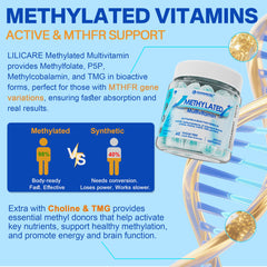 LILICARE greens blend with spirulina and chlorella for vitality.