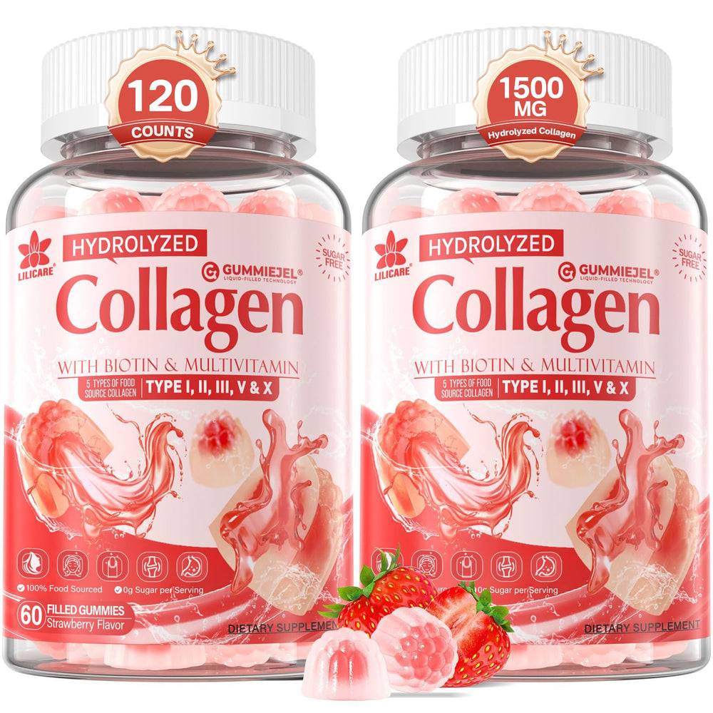 LILICARE liquid-filled collagen gummies inner layer for enhanced absorption and smooth texture.