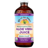 Lily of the Desert Aloe Vera Juice Inner Fillet filtered bottle for pure hydration
