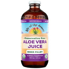 Lily of the Desert Aloe Vera Juice Inner Fillet filtered bottle for pure hydration