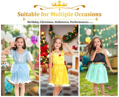 LIMIROLER princess crowns complete authentic character costumes
