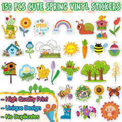 LINAYE non-repeating spring stickers provide diverse designs for crafts