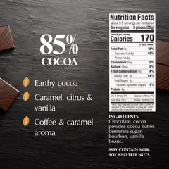 Lindt EXCELLENCE 85% squares close-up, showcasing silky texture.