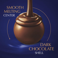 Lindt LINDOR dark chocolate truffles individually wrapped for sharing.