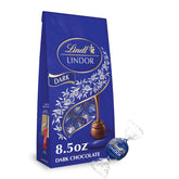 Lindt LINDOR dark chocolate truffles with a glossy shell for premium indulgence.