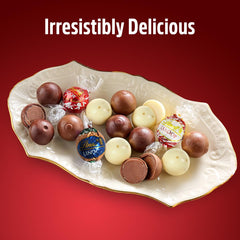 Lindt white peppermint truffles for a festive bite