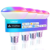 Linkind Matter BR30 smart bulb for versatile recessed lighting with color tuning