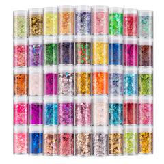 Linwulte glitter bottle with open lid for easy application