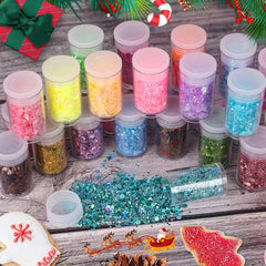 Linwulte cosmetic glitter for face and body adds vibrant shimmer