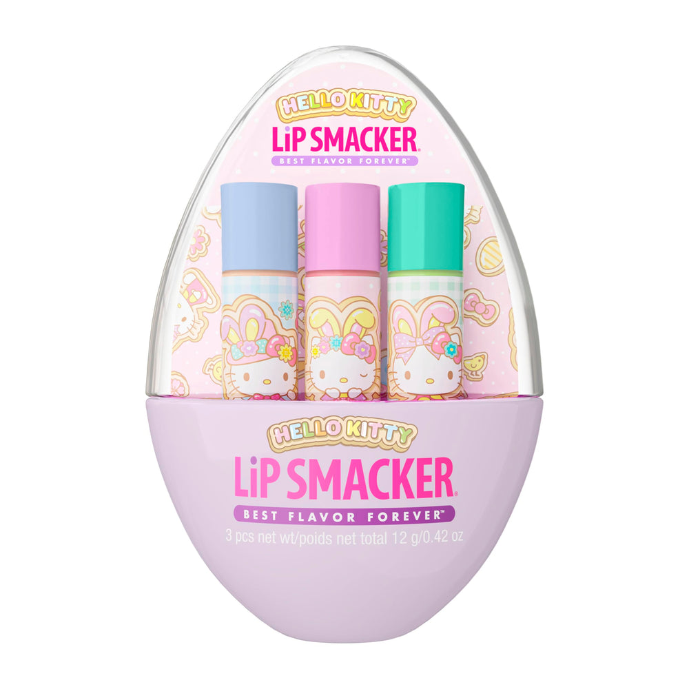 Lip Smacker Hello Kitty Easter Egg Lip Balm Trio packaging ideal for gifting