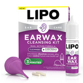 Lipo Earwax cleansing drops for gentle daily ear care.