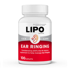 Lipo Flavonoid bottle front promoting ear health support