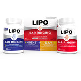 Lipo-Flavonoid Plus daytime bottle supports inner ear nutrition for daily use.
