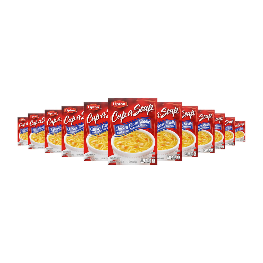 Lipton Cup-A-Soup Chicken Noodle Cup offers a comforting meal in minutes.