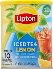 Lipton Lemon Iced Tea Mix tea leaves close-up highlighting quality ingredients.