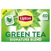 Lipton Signature Blend Green Tea Bags box front for everyday brewing