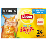 Lipton Southern Sweet Iced Tea K-Cup pod for quick, premium brew.