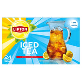 Lipton Unsweetened Iced Tea Bags – pour-ready gallon pitcher for refreshing gatherings.
