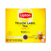Lipton Yellow Label tea bags pack for quick everyday brewing