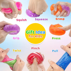 Liqilamii purple ice cube squishy enhances dexterity through playful fidgeting.