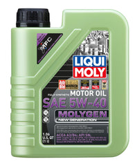 Liqui Moly Molygen New Generation 5W-40 motor oil bottle for modern engines and long-term protection