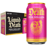 Liquid Death Piña Killada can front view with bold flavor and recyclability
