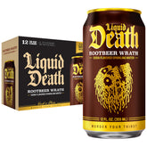 Liquid Death Root Beer Wrath can delivers bold flavor with low sugar per serving.