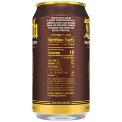 Liquid Death Root Beer Wrath side-view can highlights compact, recyclable packaging.