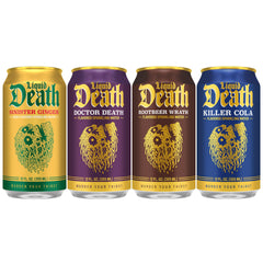 Liquid Death Sinister Ginger can with bold flavor and zero caffeine