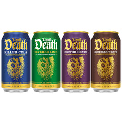 Liquid Death Doctor Death can for a dramatic flavor boost with zero caffeine