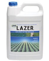 Liquid Harvest Lazer Blue bottle front view shows a concentrated spray indicator for precise coverage.