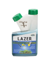 Liquid Harvest Lazer Blue shows spray pattern clearly for accurate coverage.